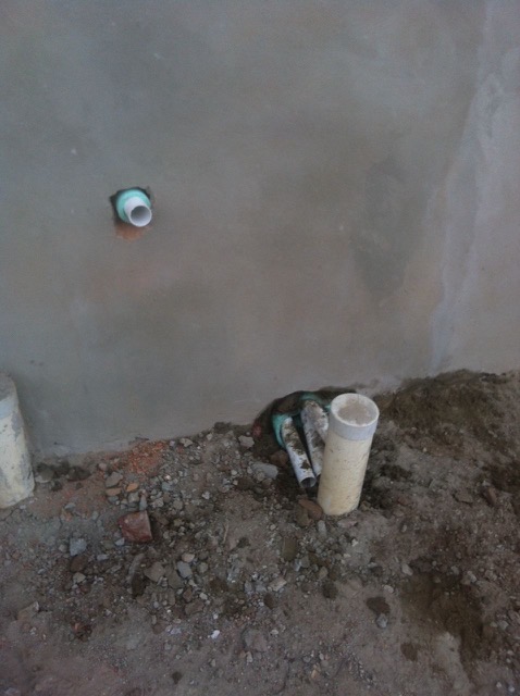 First fix plumbing installation at fuel station in Potchefstroom