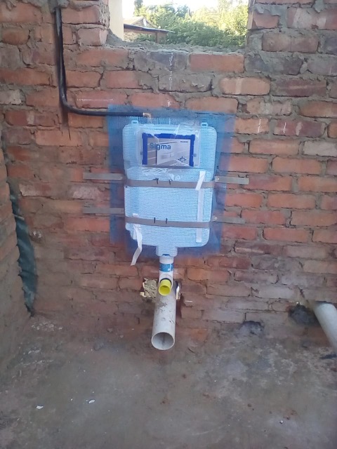 First fix plumbing installation at fuel station in Potchefstroom