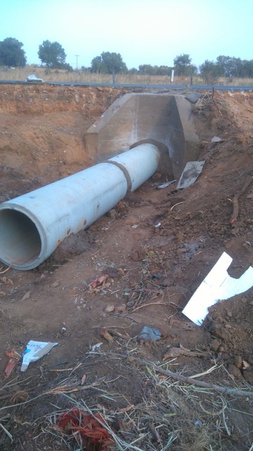 Extension of storm water pipe for road widening