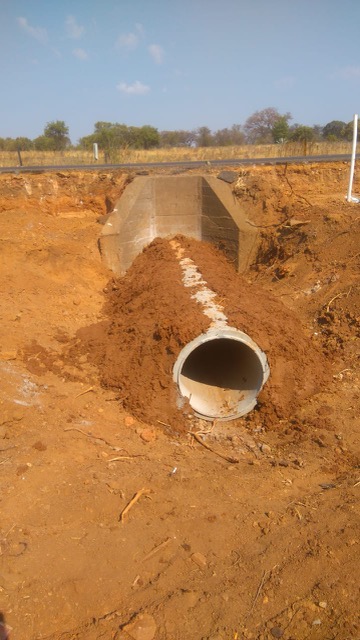 Extension of storm water pipe for road widening