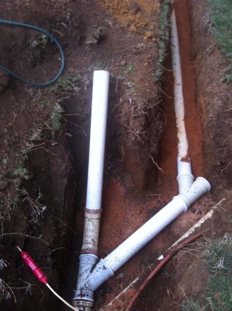 Plumbing works at Tonetti Street, Faerie Glen