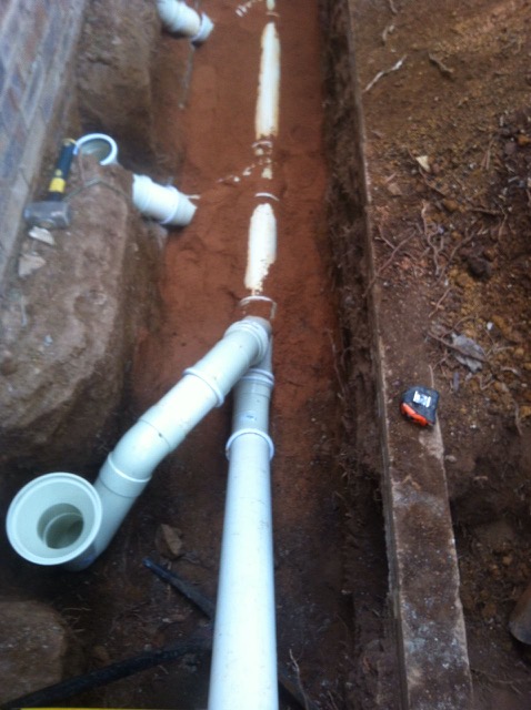 Plumbing works at Tonetti Street, Faerie Glen